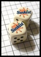 Dice : Dice - My Designs - Drink Juice Sunkist Pair - Sept 2012